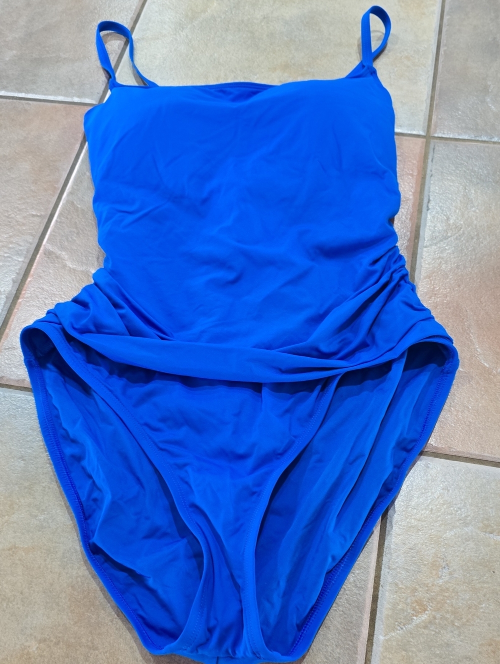 La Blanca Royal Blue One-Piece Swimsuit Sz 14 Nwt